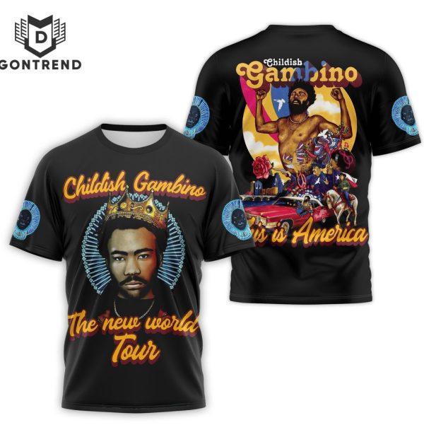 Childish Gambino The New World Tour Design 3D T-Shirt