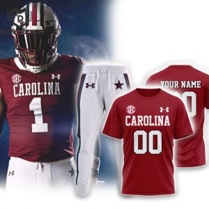 Personalized South Carolina Gamecocks Football 3D T-Shirt