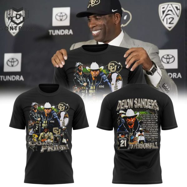 Coach Prime Deion Sanders It Personal Colorado Buffaloes Football 3D T-Shirt