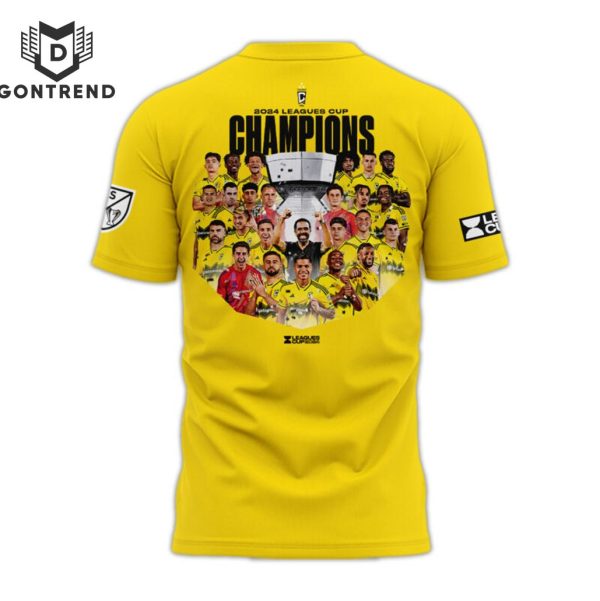 Columbus Crew crowned Champions of Leagues Cup 2024 3D T-Shirt – Gold