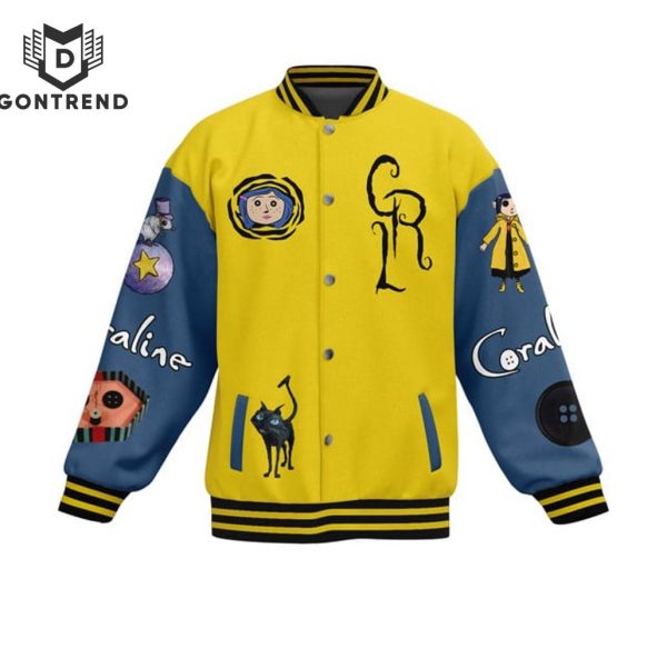 Coraline Be Wise Be Brave Be Tricky Baseball Jacket