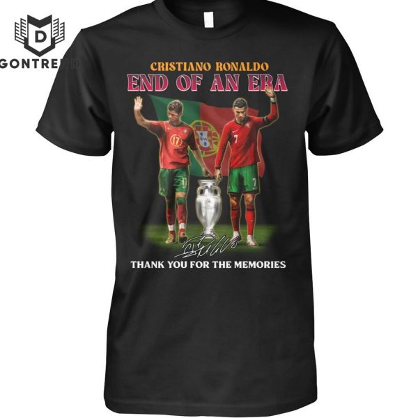 Cristiano Ronaldo End Of An Era Signature Thank You For The Memories Unisex T-Shirt