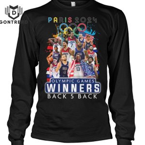 Paris 2024 Olympic Games USA Winners Back 5 Back T-Shirt