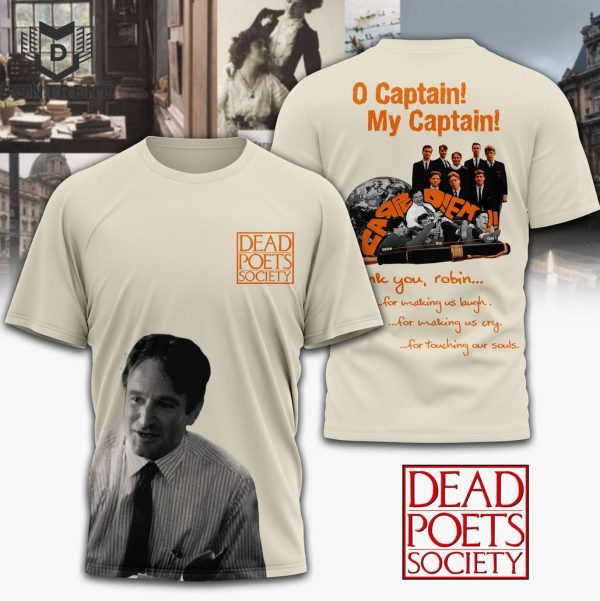 Dead Poets Society – O Captain My Captain Design 3D T-Shirt