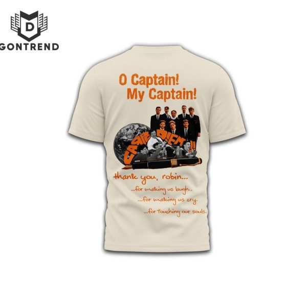 Dead Poets Society – O Captain My Captain Design 3D T-Shirt