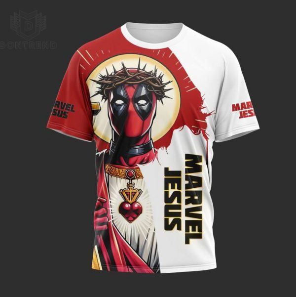 Deadpool And Wolverine I Am Marvel Jesus Design 3D T-Shirt