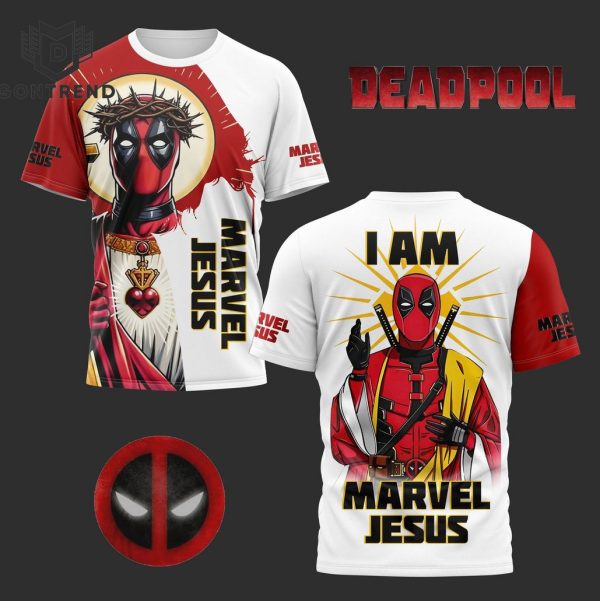 Deadpool And Wolverine Marvel Jesus 3D T-Shirt