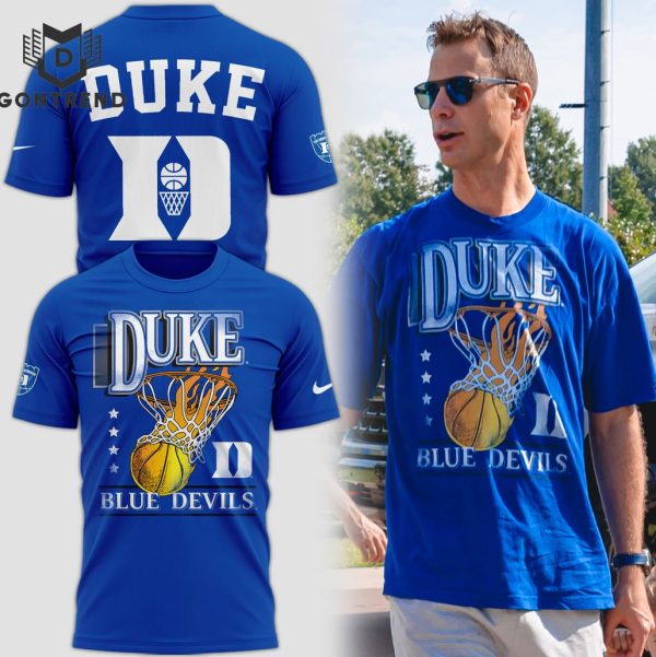 Duke Blue Devils Mens Basketball 3D T-Shirt