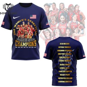 USA Women Basketball Champions 3D T-Shirt