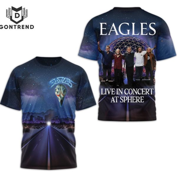 Eagles Band – Live In Concert At Sphere Design 3D T-Shirt