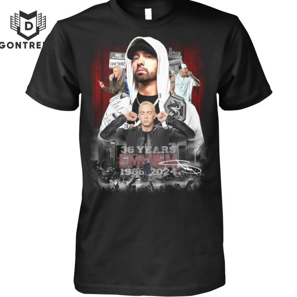 Eminem 36 Years 1985-2024 Signature T-Shirt