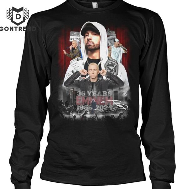 Eminem 36 Years 1985-2024 Signature T-Shirt