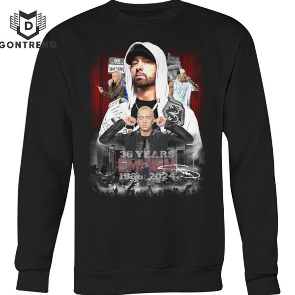 Eminem 36 Years 1985-2024 Signature T-Shirt