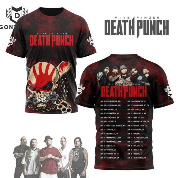 Five Finger Death Punch 2024 Tour 3D T-Shirt