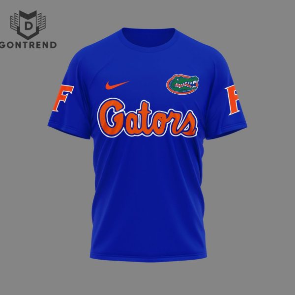 Florida Gators Football Chomp 3D T-Shirt – Blue