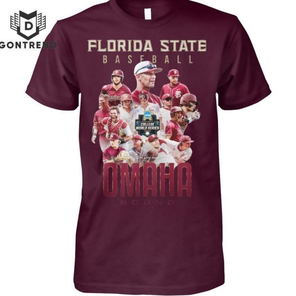 Florida State Seminoles Baseball Omaha Bound  T-Shirt