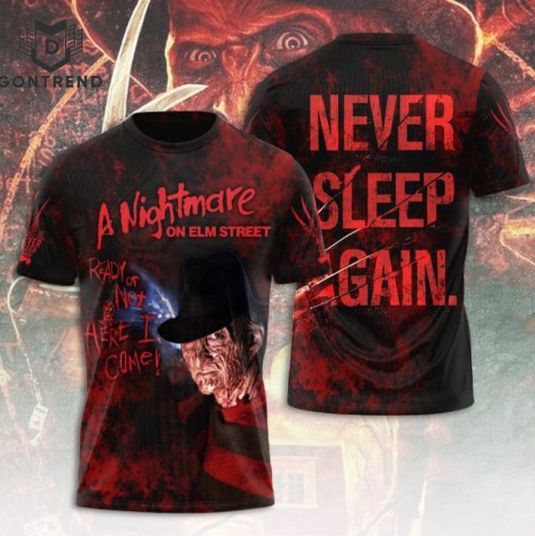 Freddy Krueger x Horror Movies – Never Sleep Again 3D T-Shirt