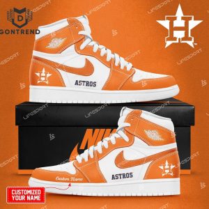 Personalized Houston Astros Air Jordan 1 High Top