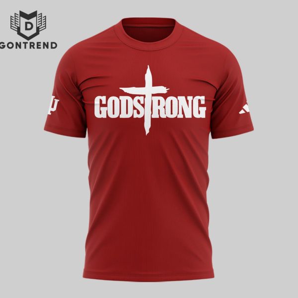 Godstrong Indiana Hoosiers 2024 3D T-Shirt – Red