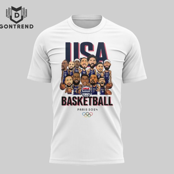 Gold Medal USA Team Basketball – Five Straight Olympic Golds Design 3D T-Shirt