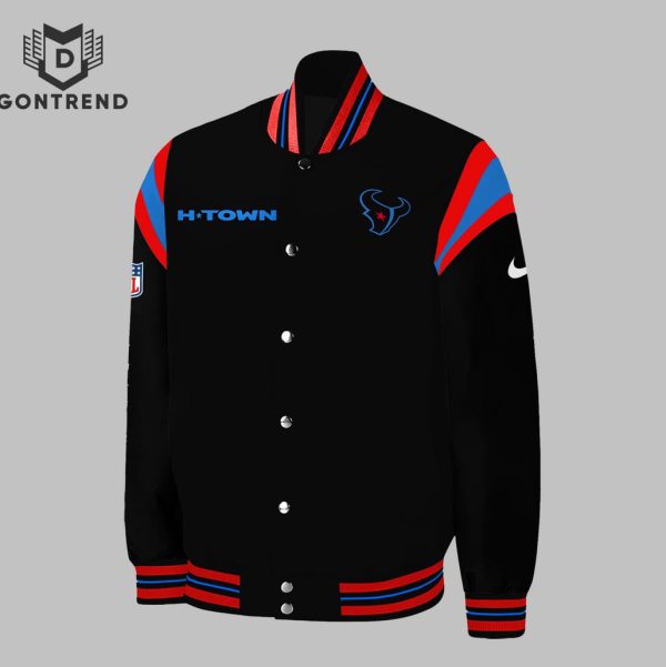 H-Town Blue – Houston Texans 2024 Baseball Jacket