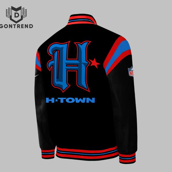 H-Town Blue – Houston Texans 2024 Baseball Jacket