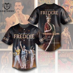 In Memory Of Freddie Mercury Signature Thank You For The Memories Baseball Jersey