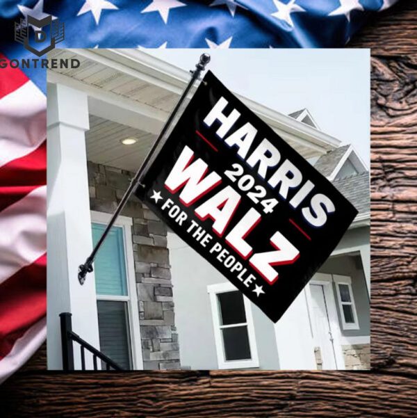 Harris Walz 2024 Flag, For The People, Vote Harris Walz, Vice President Tim Walz, President Kamala Harris Flags