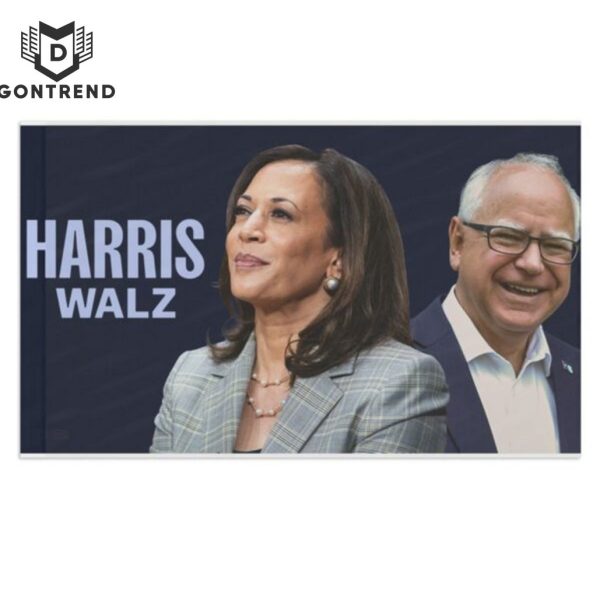 Harris Walz Campaign Flag