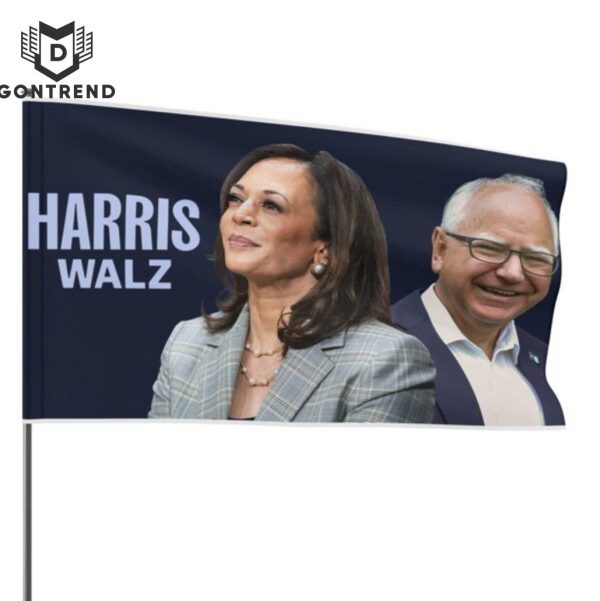 Harris Walz Campaign Flag