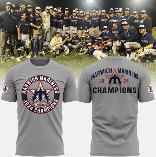 Harwich Mariners 2024 CCBL Champions Design 3D T-Shirt