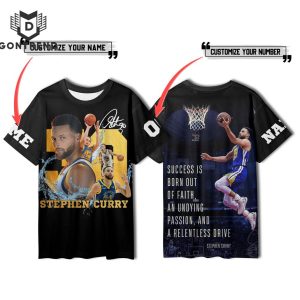 Golden State Warriors Stephen Curry Olympic Paris 2024 USA Basketball Signature Design 3D T-Shirt