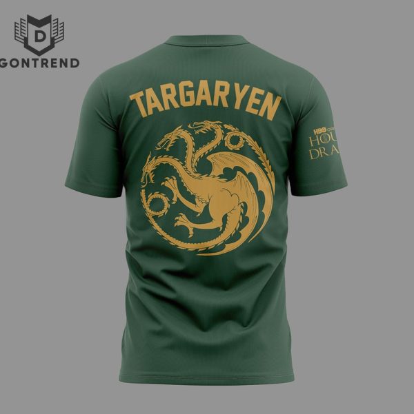 House Of The Dragon Targaryens x Detroit Tigers 3D T-Shirt – Green