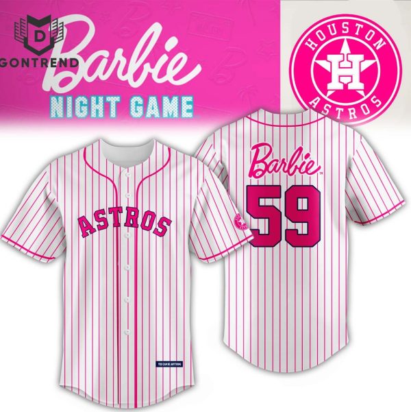 Houston Astros & Barbie Night Game Baseball Jersey