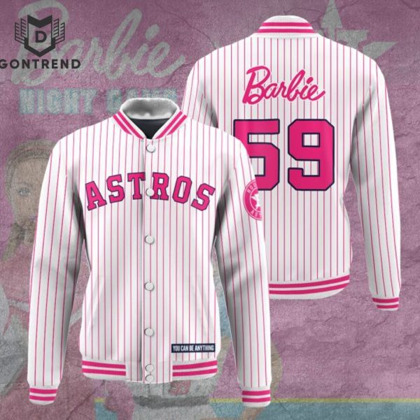 Houston Astros x Barbie Night Game Baseball Jacket