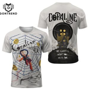 Personalized Coraline Be Careful What You Wish For Baseball Jersey