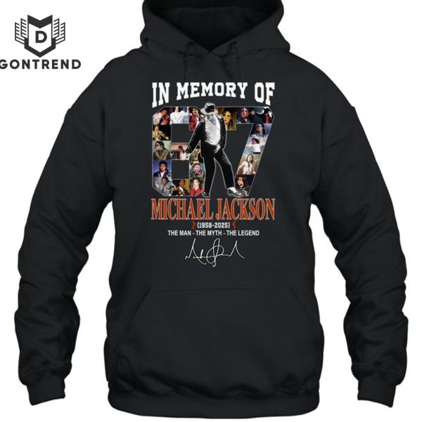 In Memory Of Michael Jackson 1958-2025 The Man – The Myth – The Legend Signature Design Unisex T-Shirt