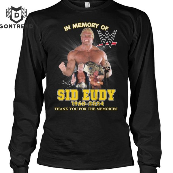 In Memory Of Sid Eudy 1960-2024 Signature Thank You For The Memories T-Shirt