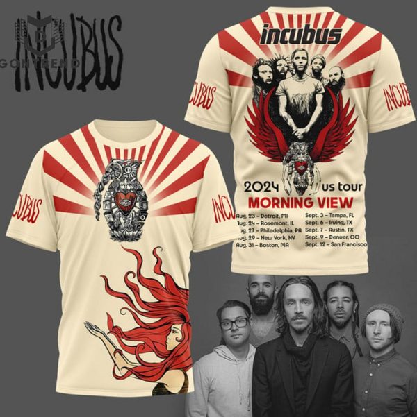 Incubus 2024 Us Tour Morning View Design 3D T-Shirt