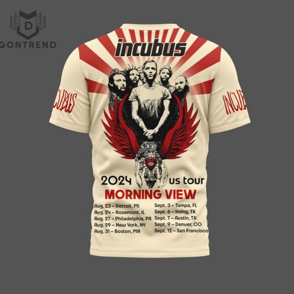 Incubus 2024 Us Tour Morning View Design 3D T-Shirt