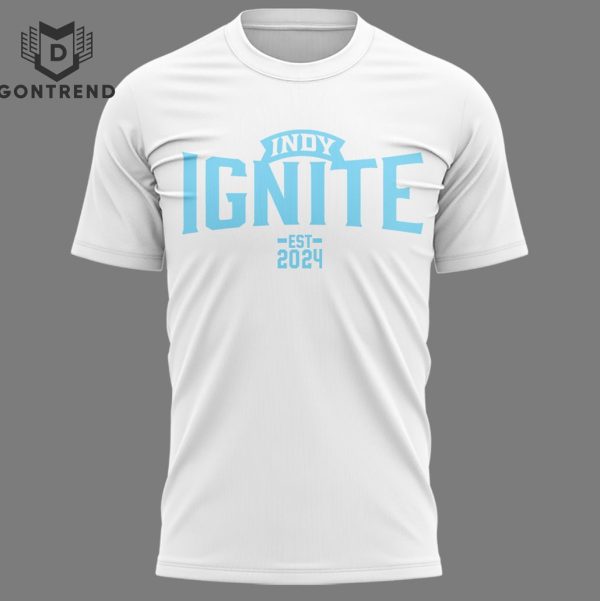 Indy Ignite Pro Volleyball 2024 3D T-Shirt – White