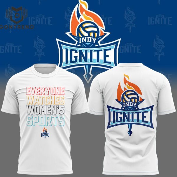 Indy Ignite Pro Volleyball 2024 – Everyone Watches Women Sports 3D T-Shirt