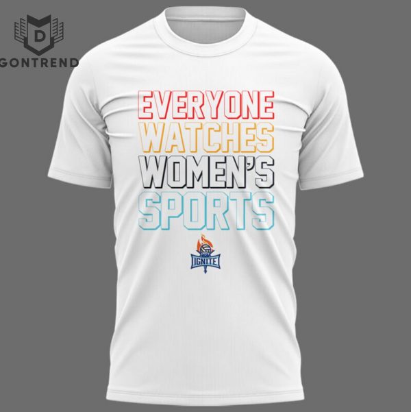 Indy Ignite Pro Volleyball 2024 – Everyone Watches Women Sports 3D T-Shirt