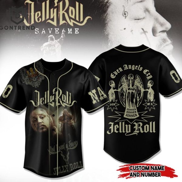 Jelly Roll Even Angels Cry Baseball Jersey