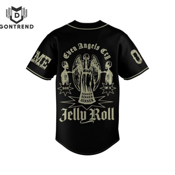 Jelly Roll Even Angels Cry Baseball Jersey