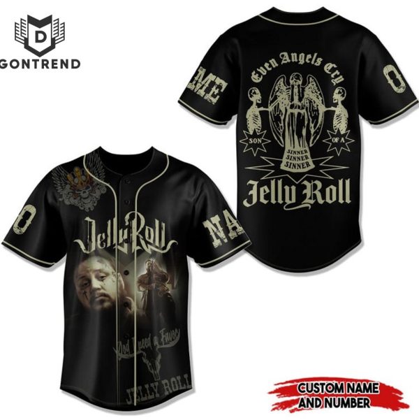 Jelly Roll Even Angels Cry Baseball Jersey