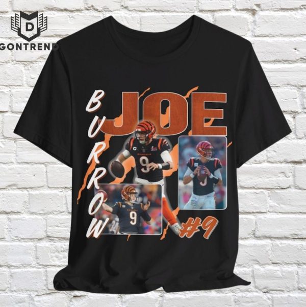 Joe Burrow Graphic Tee for Football Fan, Joey B Cincinnati Quarterback Shirt