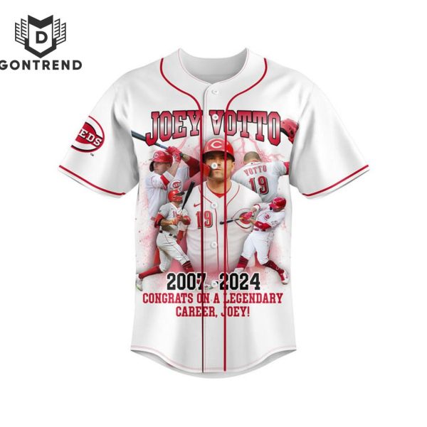 Joey Votto 2007-2024 Congrats On A Legendary Career, Joey Baseball Jersey