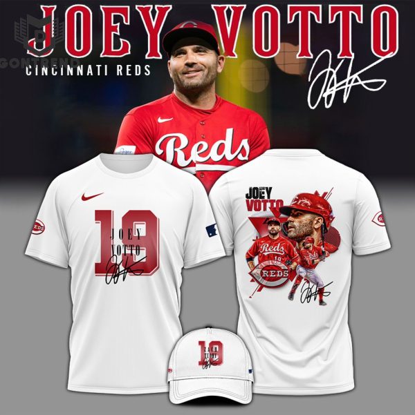 Joey Votto Thanks For The Memories Signature 3D T-Shirt – White