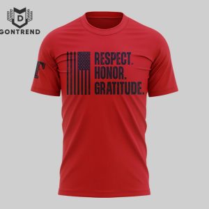 Texas Rangers Respect Honor Gratitude 3D T-Shirt